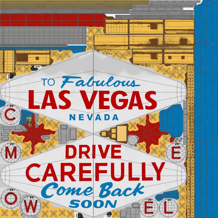 Welcome to Fabulous Las Vegas Sign 3D model