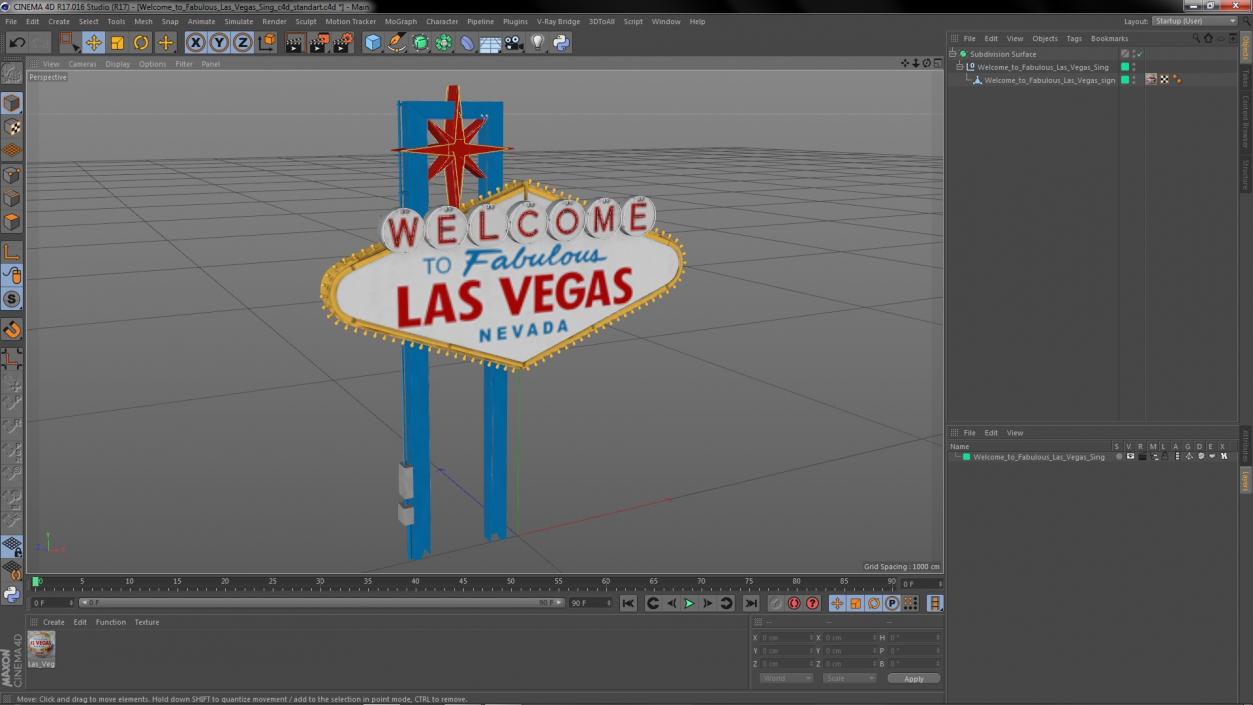 Welcome to Fabulous Las Vegas Sign 3D model