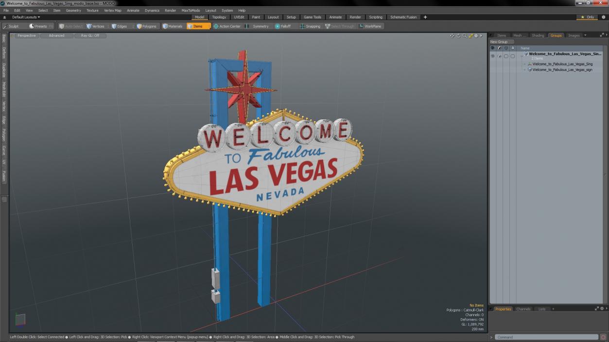 Welcome to Fabulous Las Vegas Sign 3D model