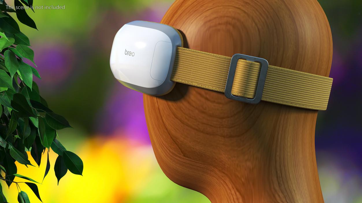 Breo Eye-Massager On Head Fur 3D model