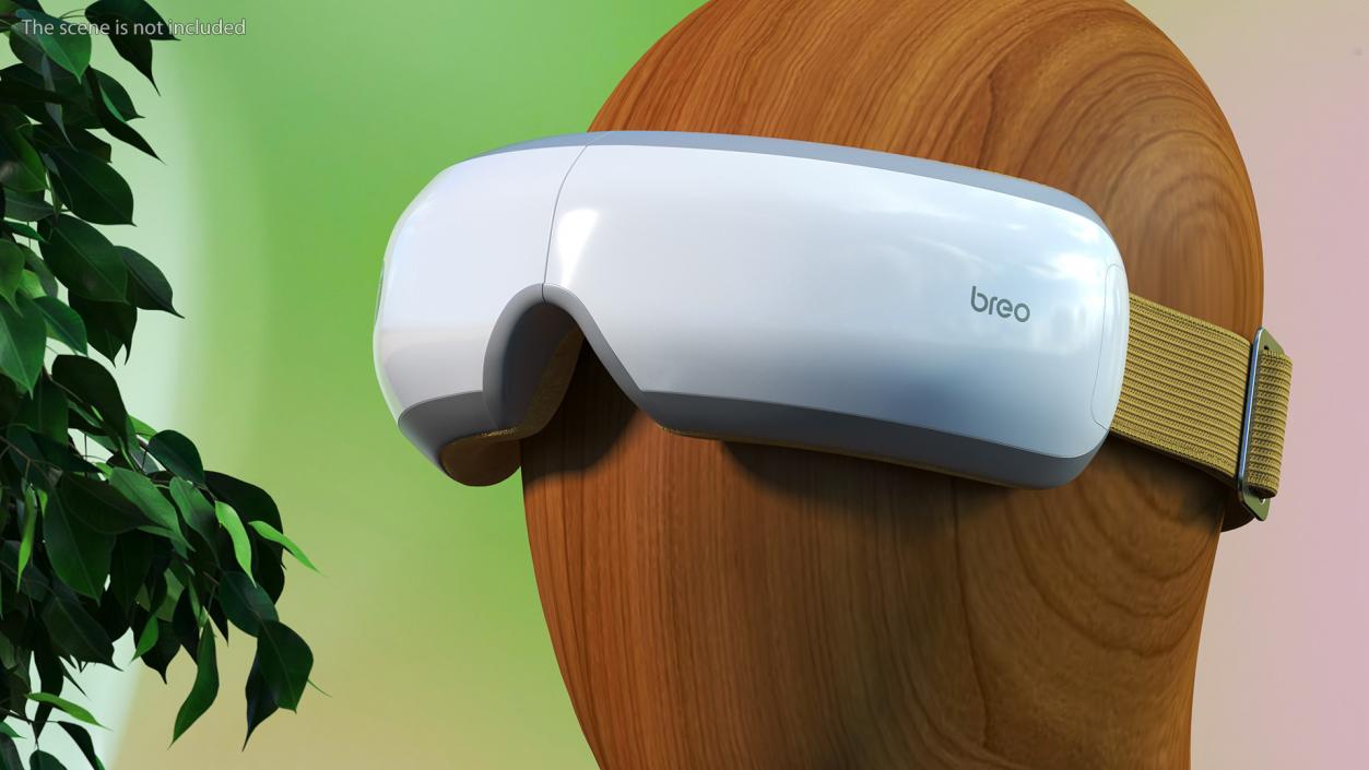 Breo Eye-Massager On Head Fur 3D model