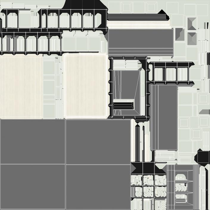 3D model Intensive Care Hospital Ward 2