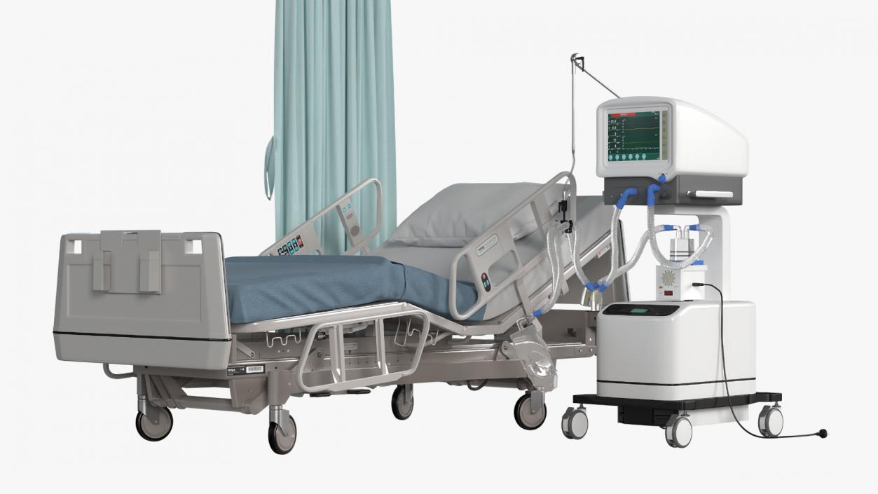 3D model Intensive Care Hospital Ward 2