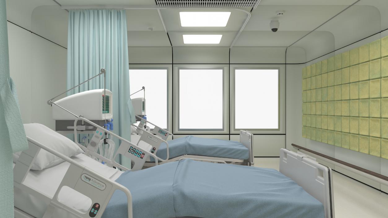 3D model Intensive Care Hospital Ward 2