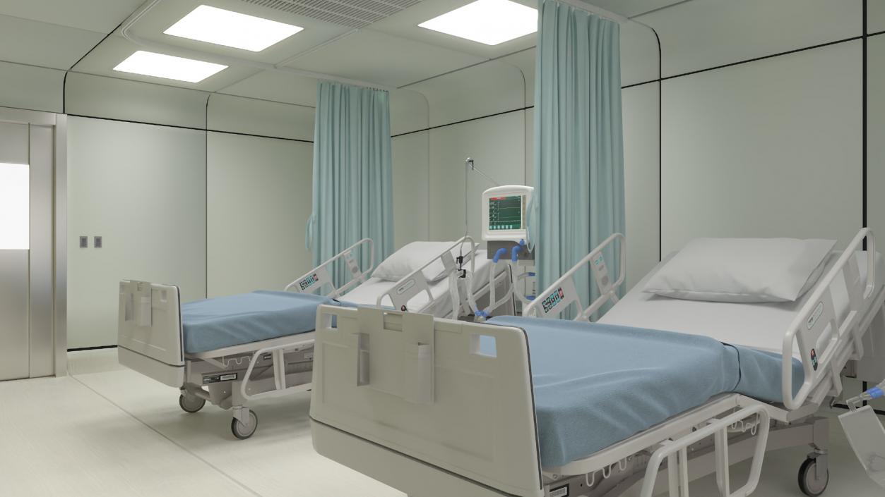 3D model Intensive Care Hospital Ward 2