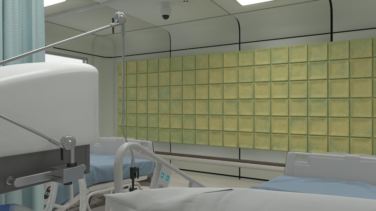 3D model Intensive Care Hospital Ward 2