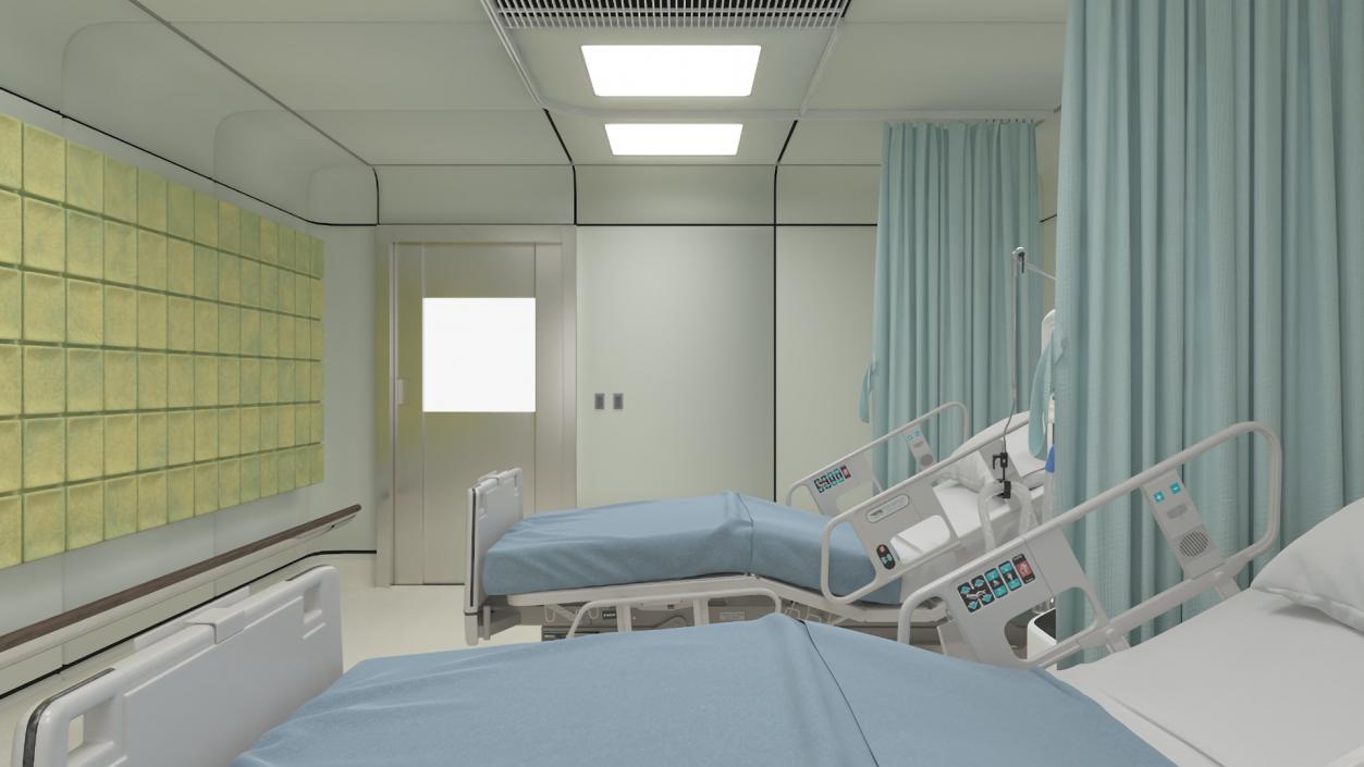 3D model Intensive Care Hospital Ward 2