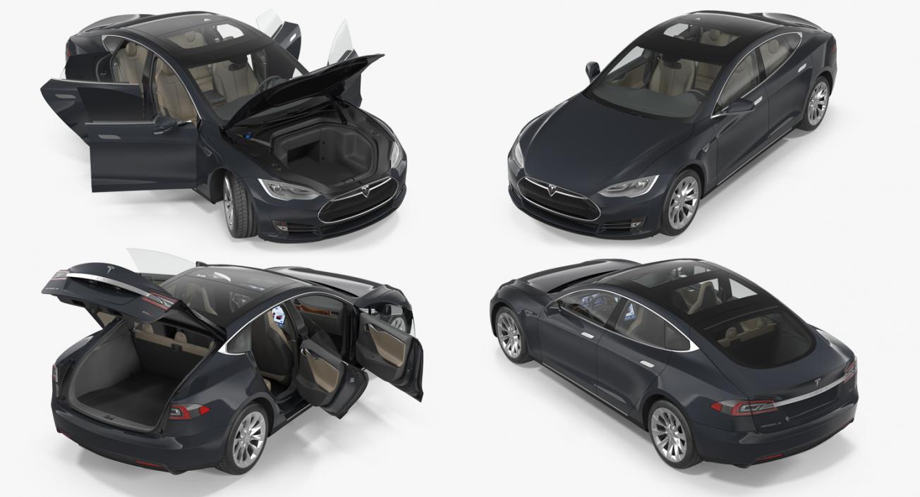 3D Tesla Model S 100D 2015 model