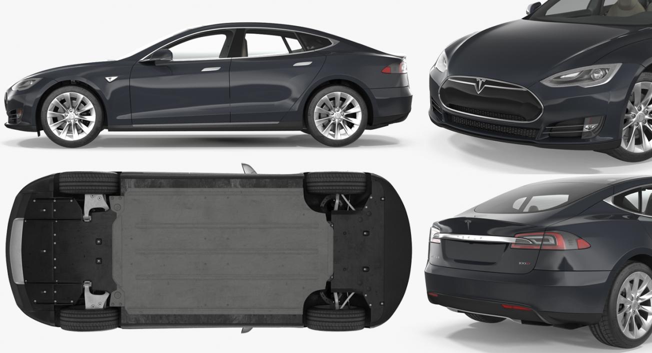 3D Tesla Model S 100D 2015 model