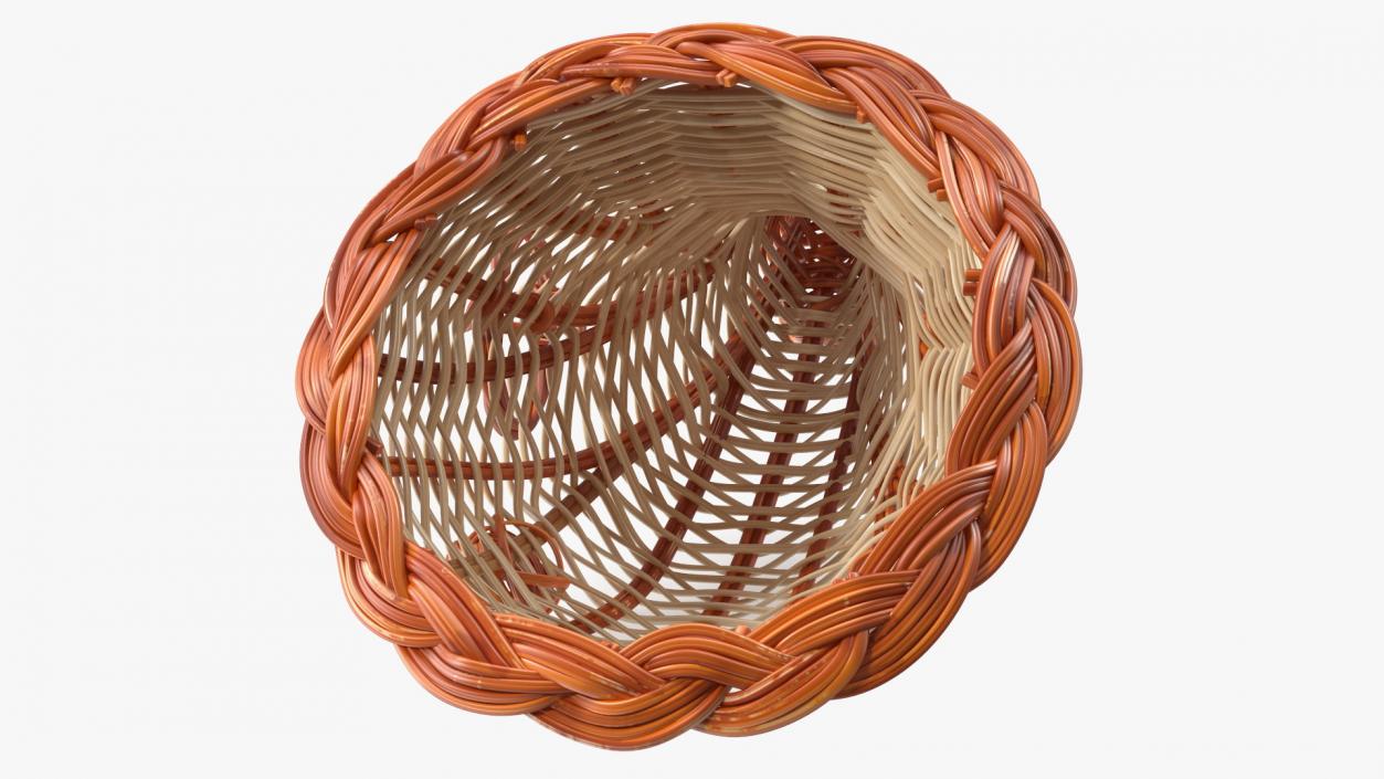 3D Cornucopia Basket White model