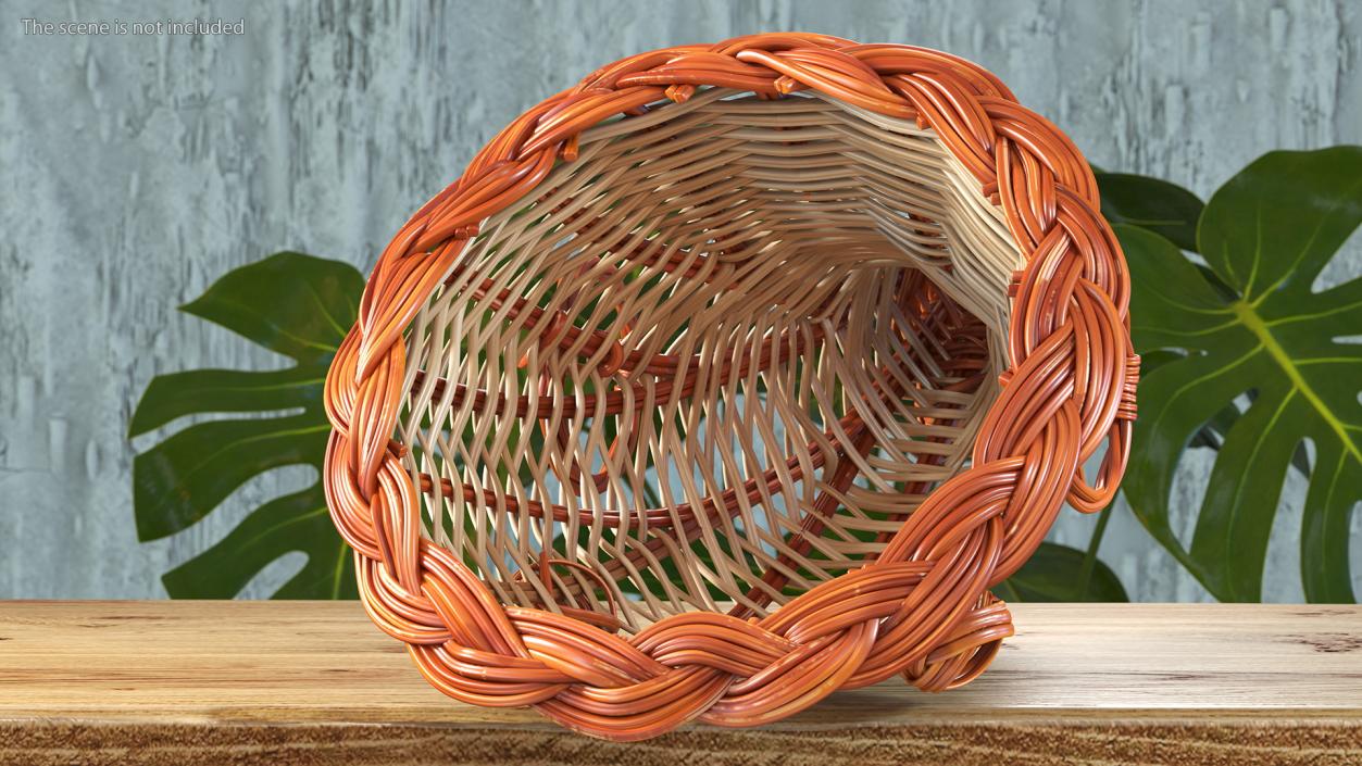 3D Cornucopia Basket White model