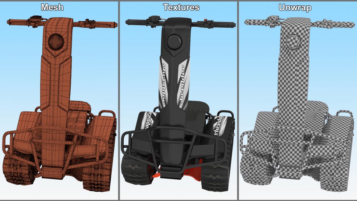 DTV Shredder Rigged 3D model