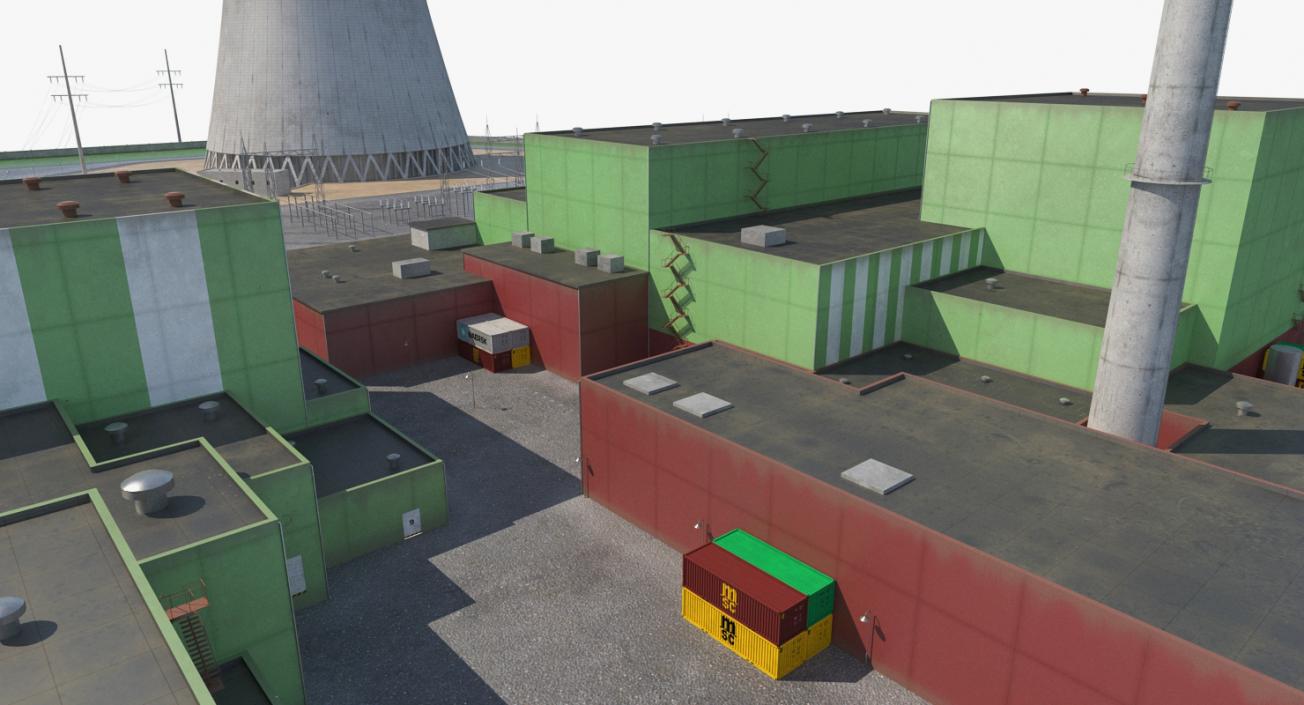 Nuclear Power Plant 3D model