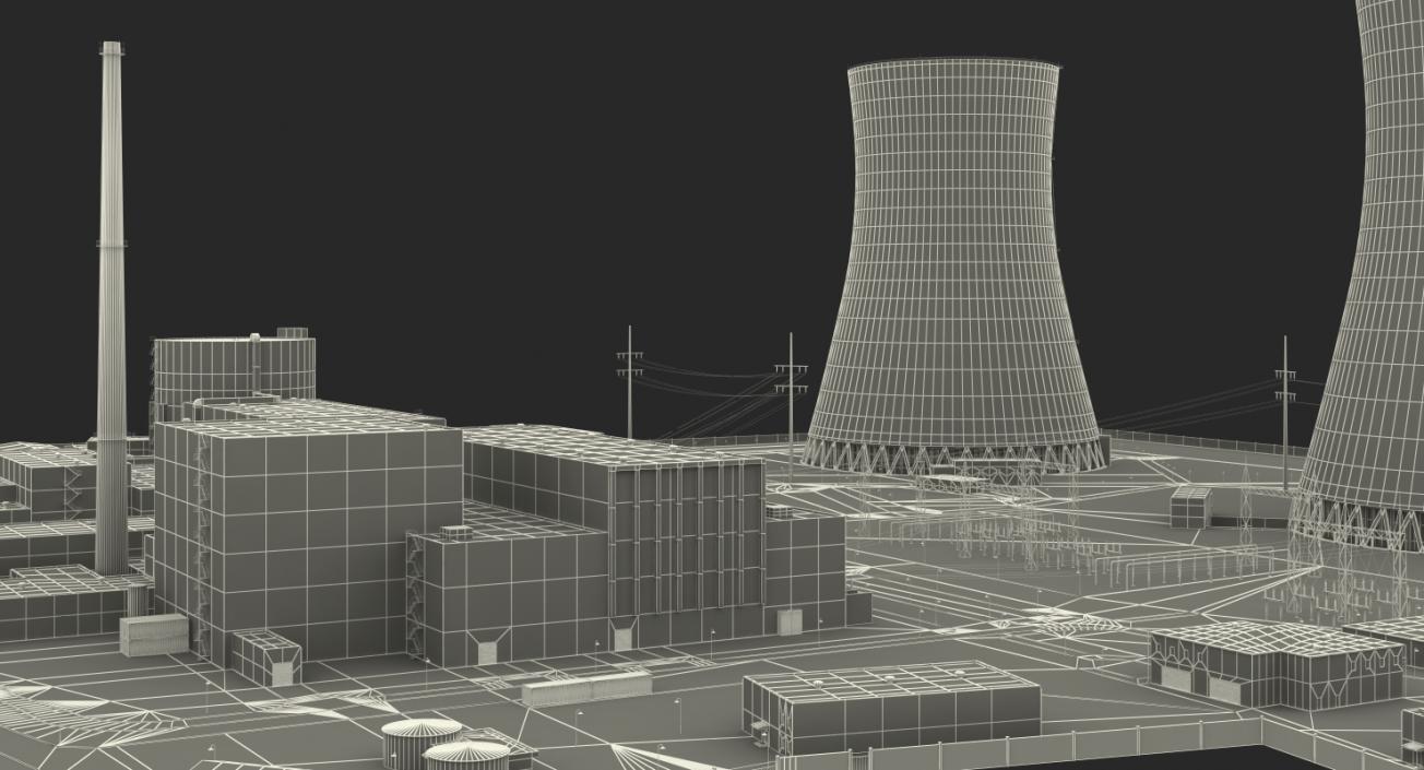 Nuclear Power Plant 3D model