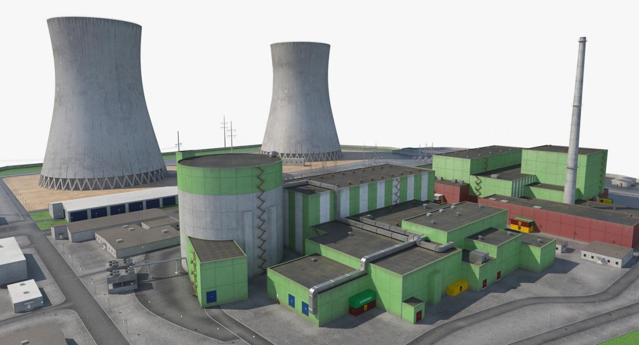 Nuclear Power Plant 3D model