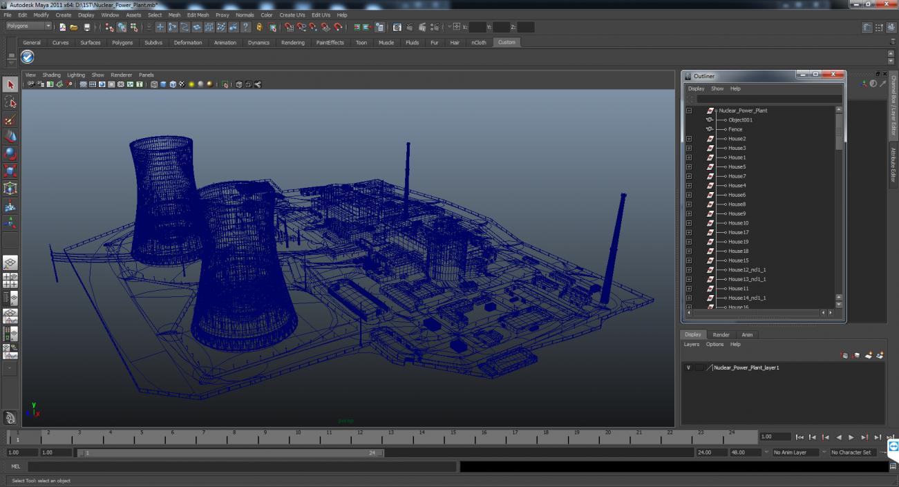 Nuclear Power Plant 3D model