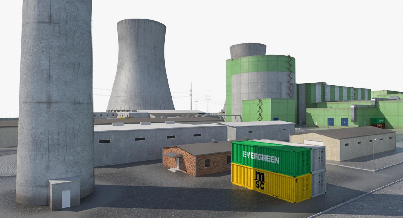 Nuclear Power Plant 3D model