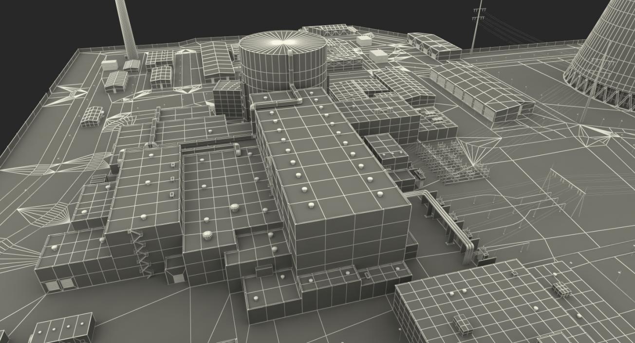 Nuclear Power Plant 3D model