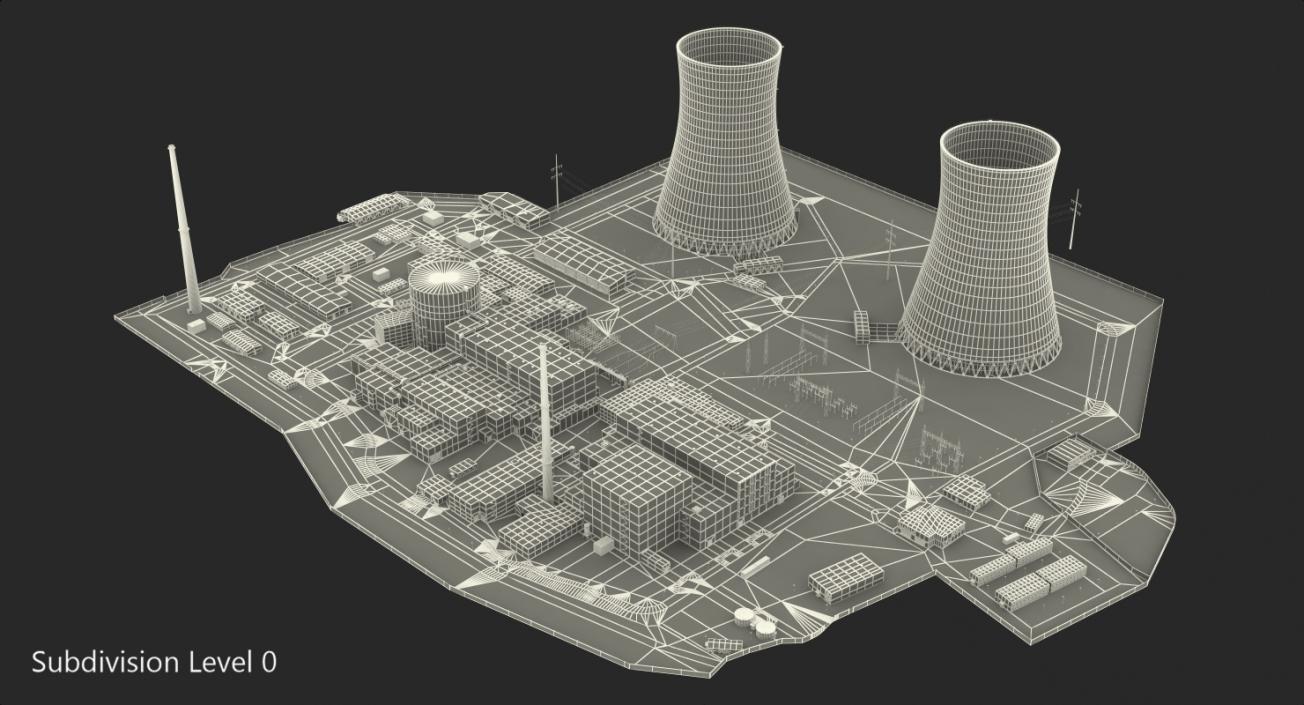 Nuclear Power Plant 3D model