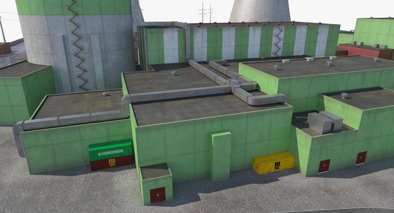 Nuclear Power Plant 3D model