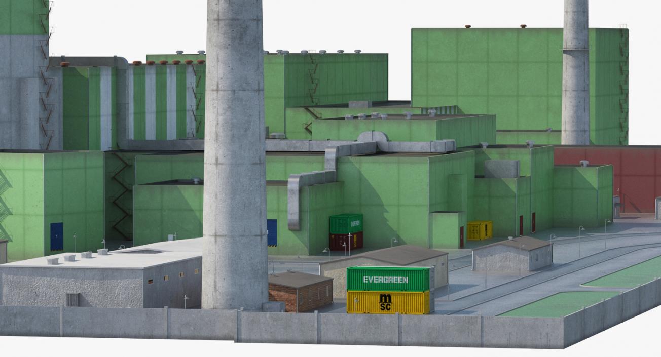 Nuclear Power Plant 3D model