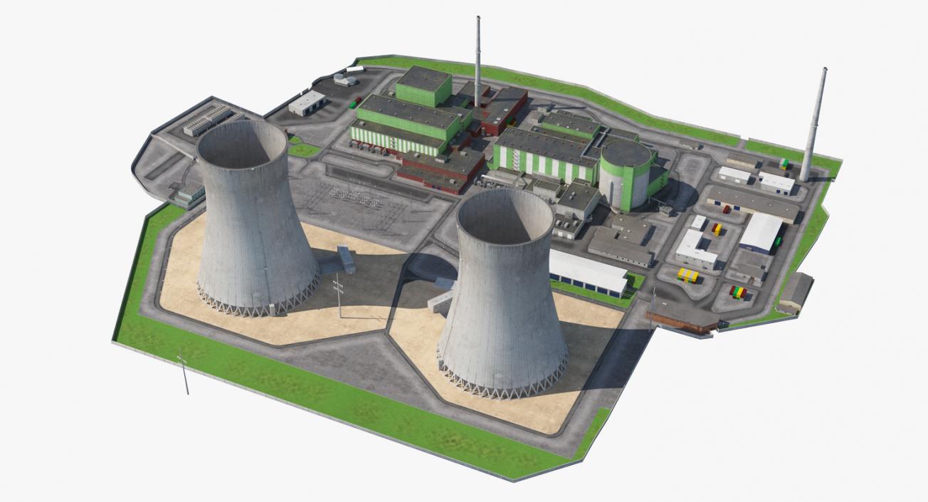 Nuclear Power Plant 3D model