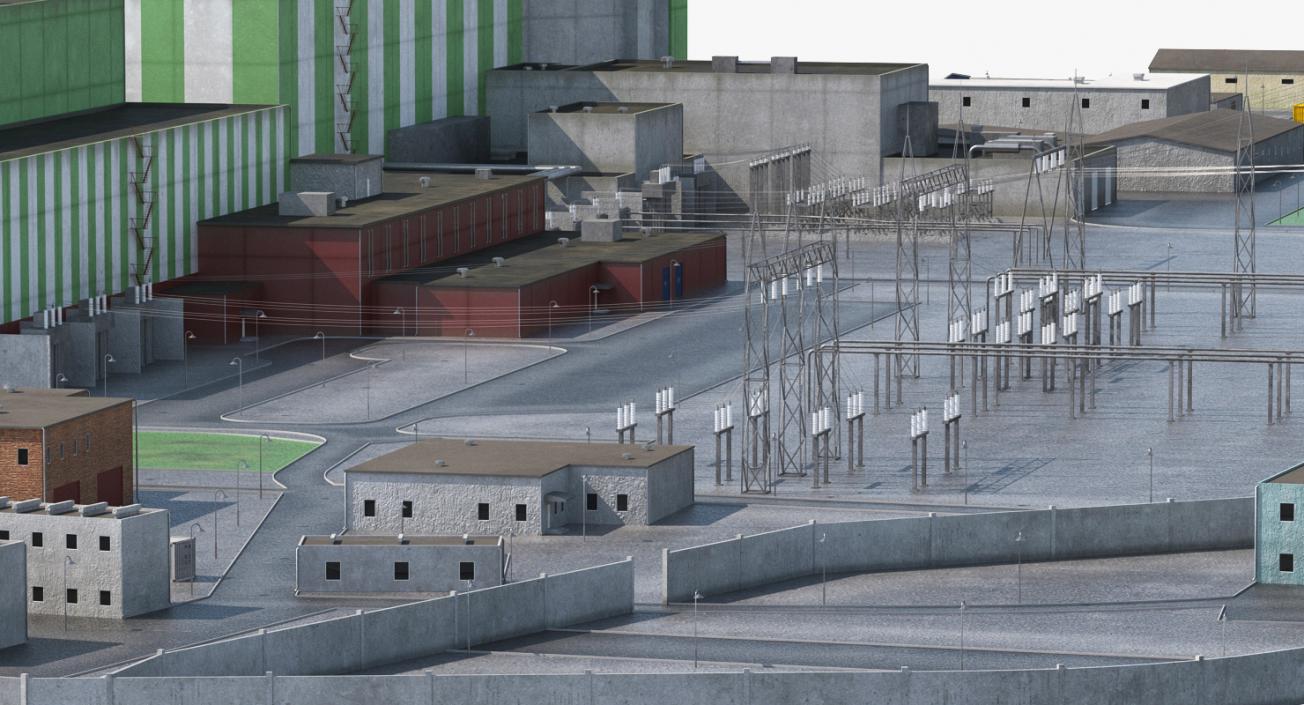 Nuclear Power Plant 3D model