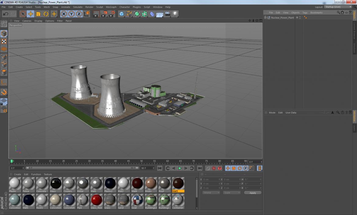 Nuclear Power Plant 3D model