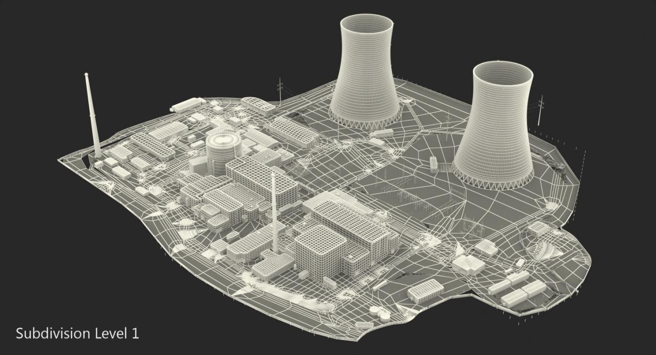 Nuclear Power Plant 3D model