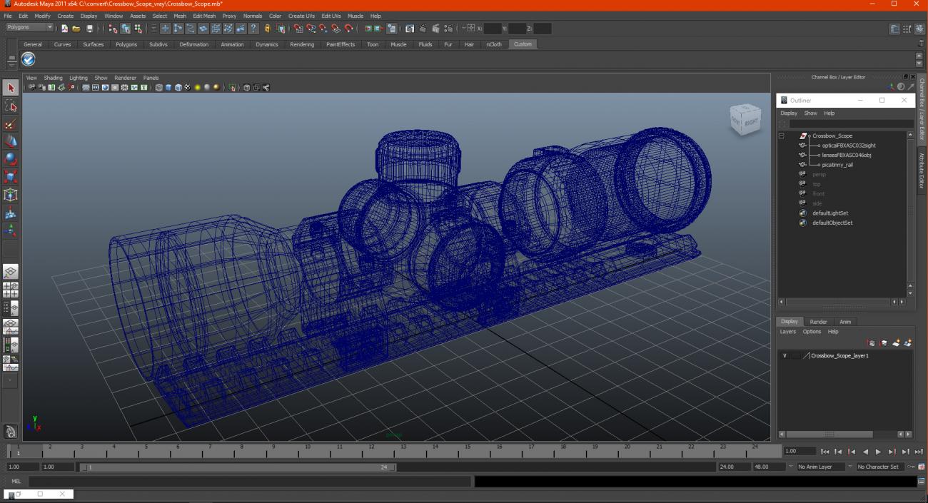 Crossbow Scope 3D model