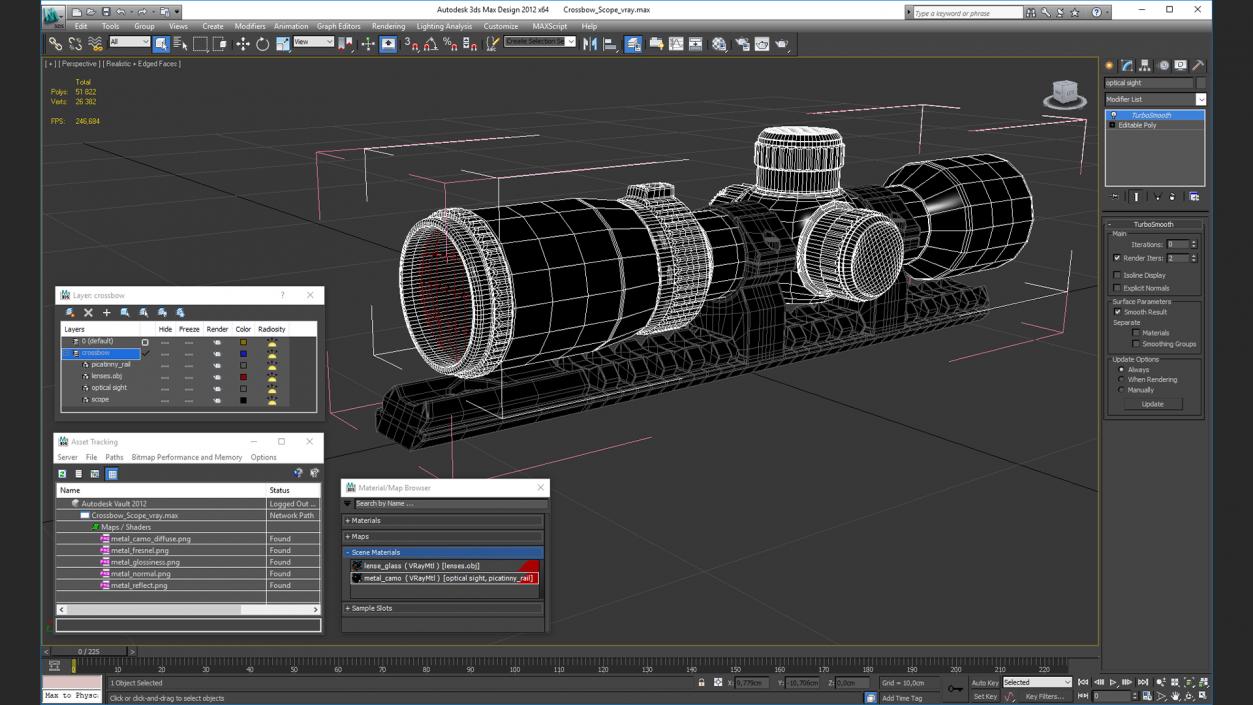 Crossbow Scope 3D model