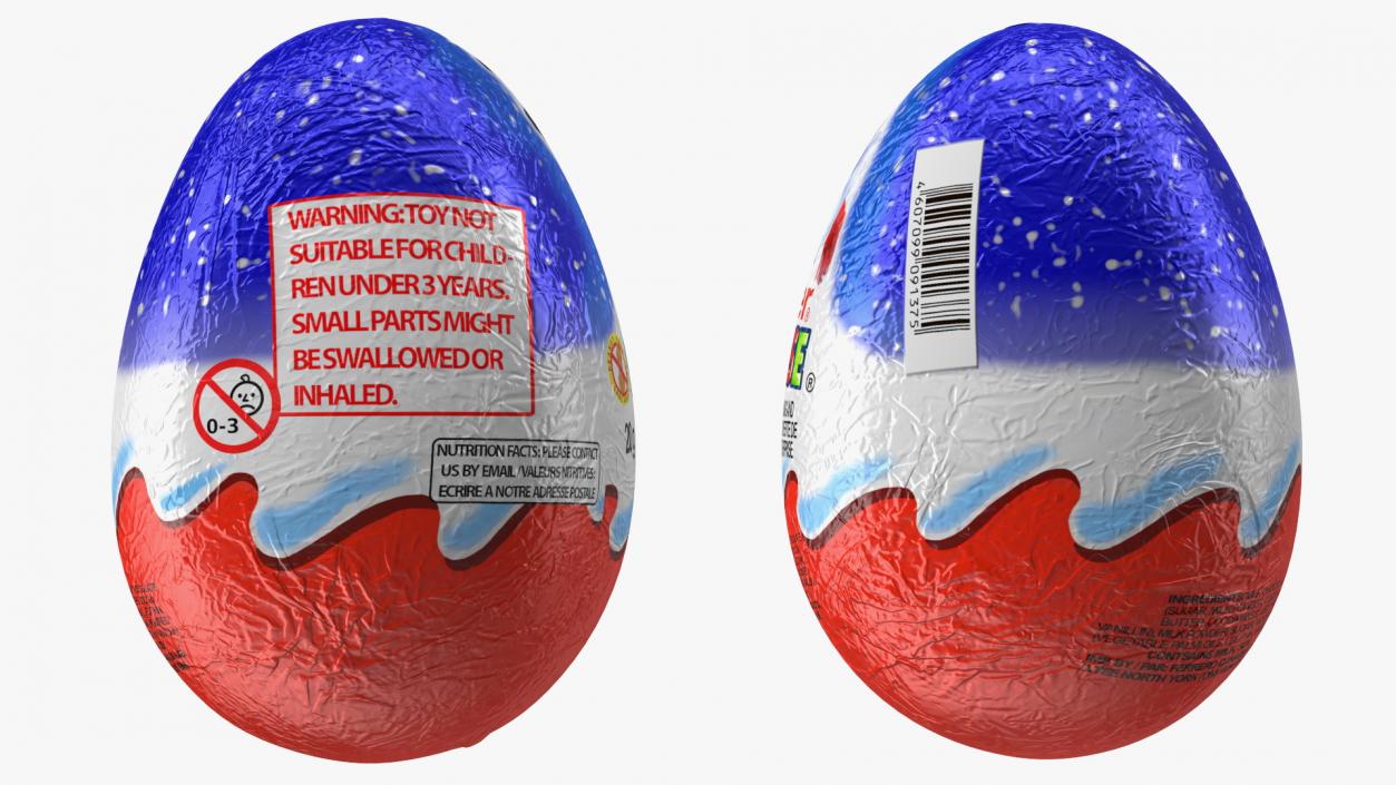 3D Kinder Surprise Chocolate Eggs Collection