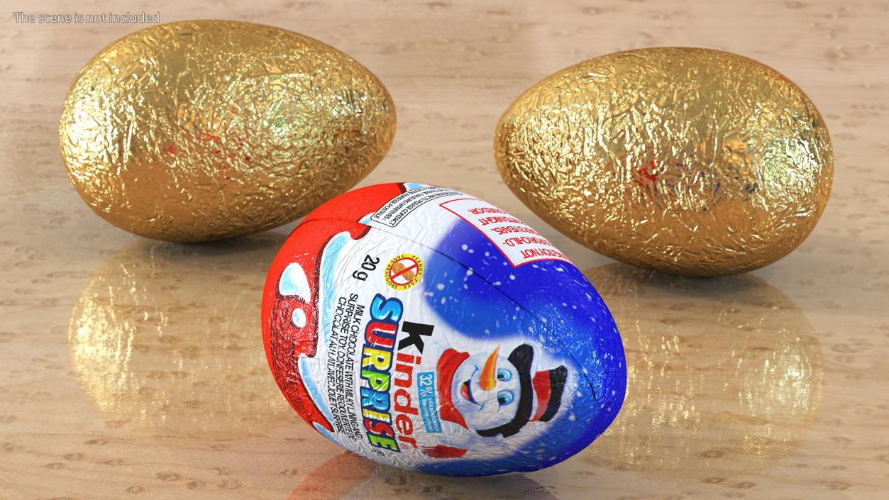 3D Kinder Surprise Chocolate Eggs Collection