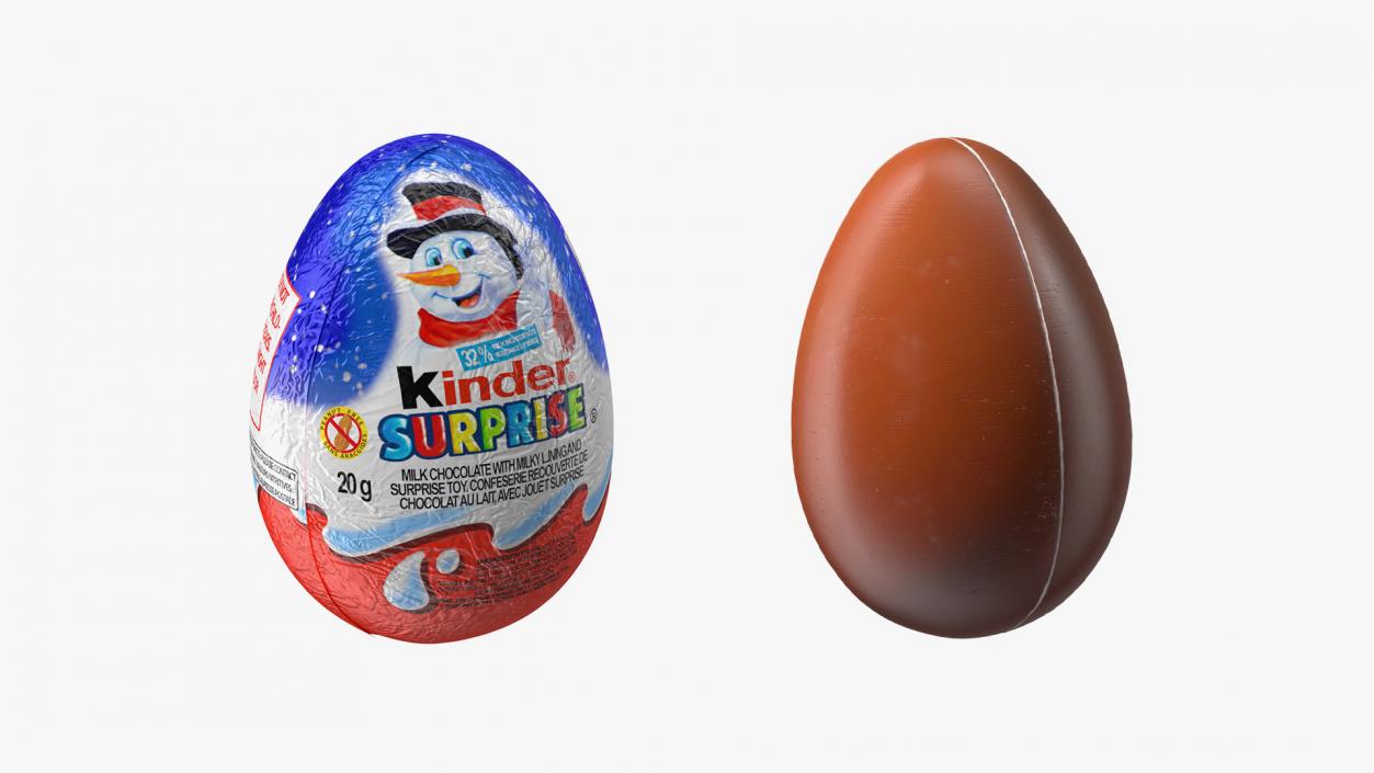 3D Kinder Surprise Chocolate Eggs Collection