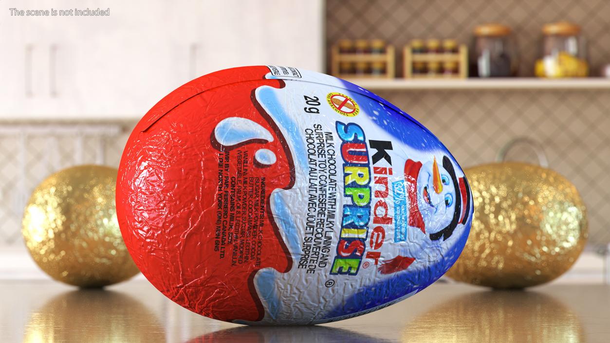 3D Kinder Surprise Chocolate Eggs Collection