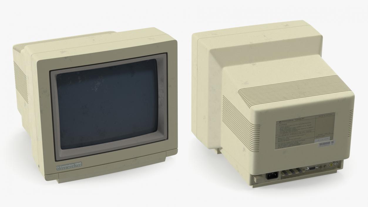 Retro Monitor Commodore Old 3D