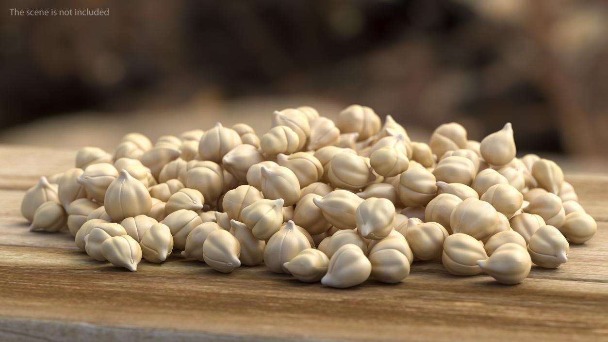 3D model Chickpeas Beans Garbanzo Beans Pile