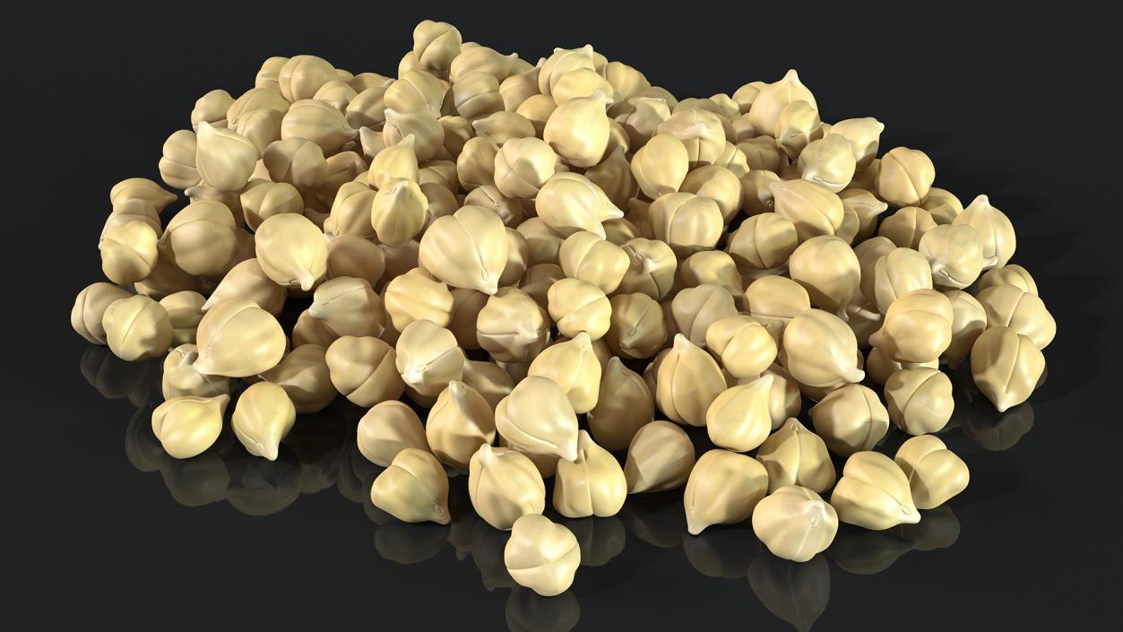 3D model Chickpeas Beans Garbanzo Beans Pile