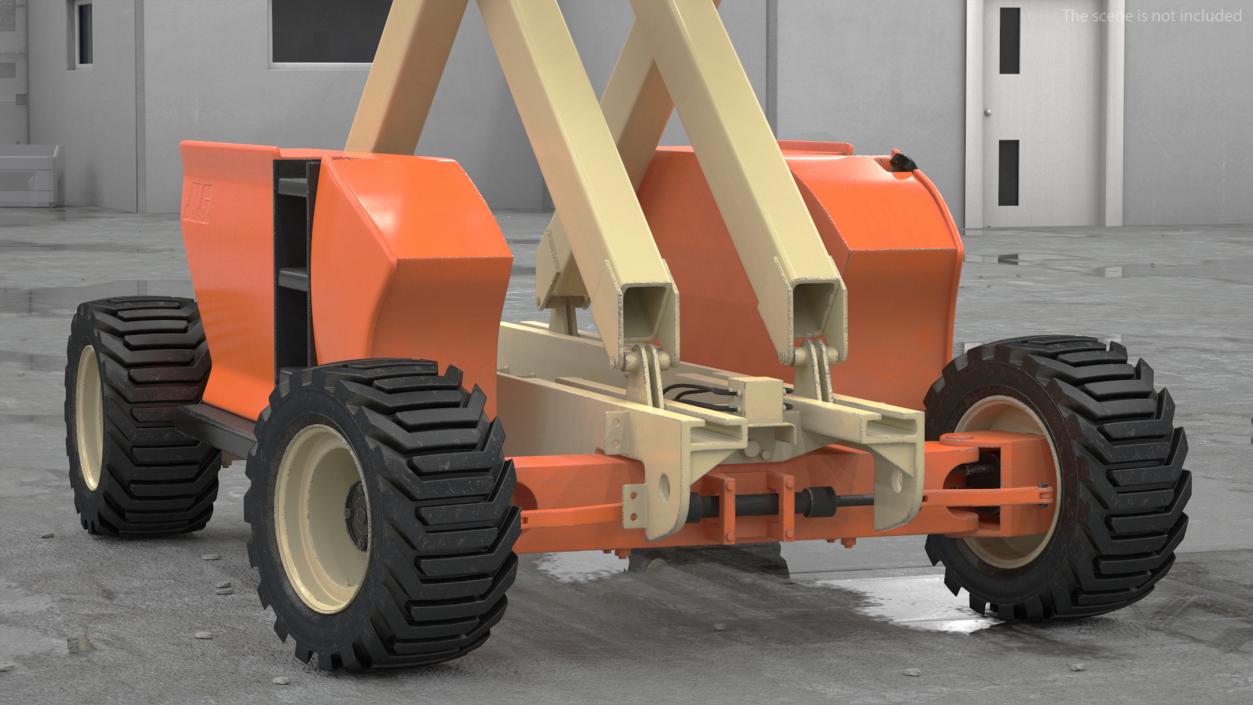 3D model JLG 3394RT Scissor Lift Rigged