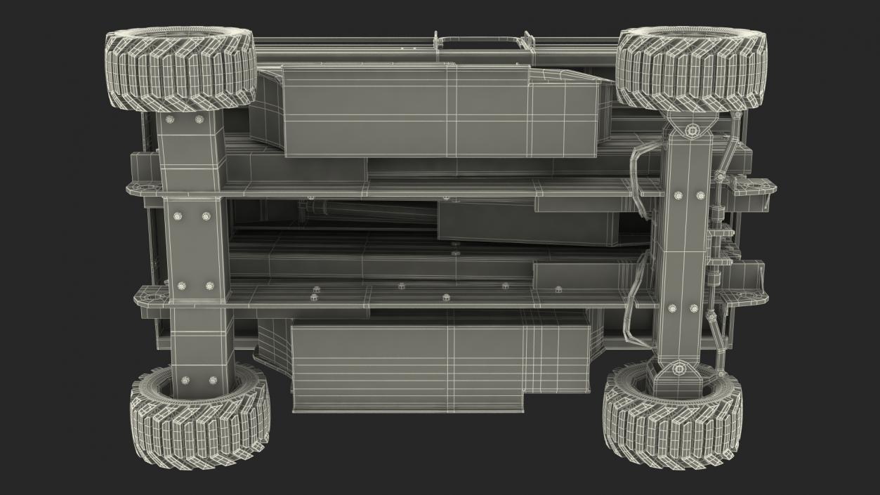 3D model JLG 3394RT Scissor Lift Rigged