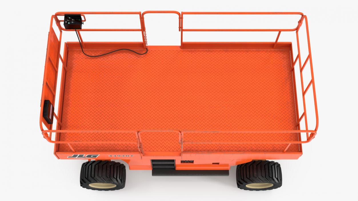 3D model JLG 3394RT Scissor Lift Rigged