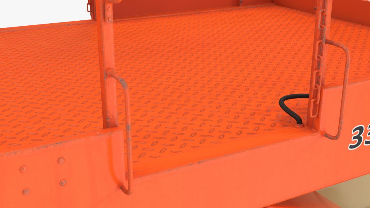 3D model JLG 3394RT Scissor Lift Rigged