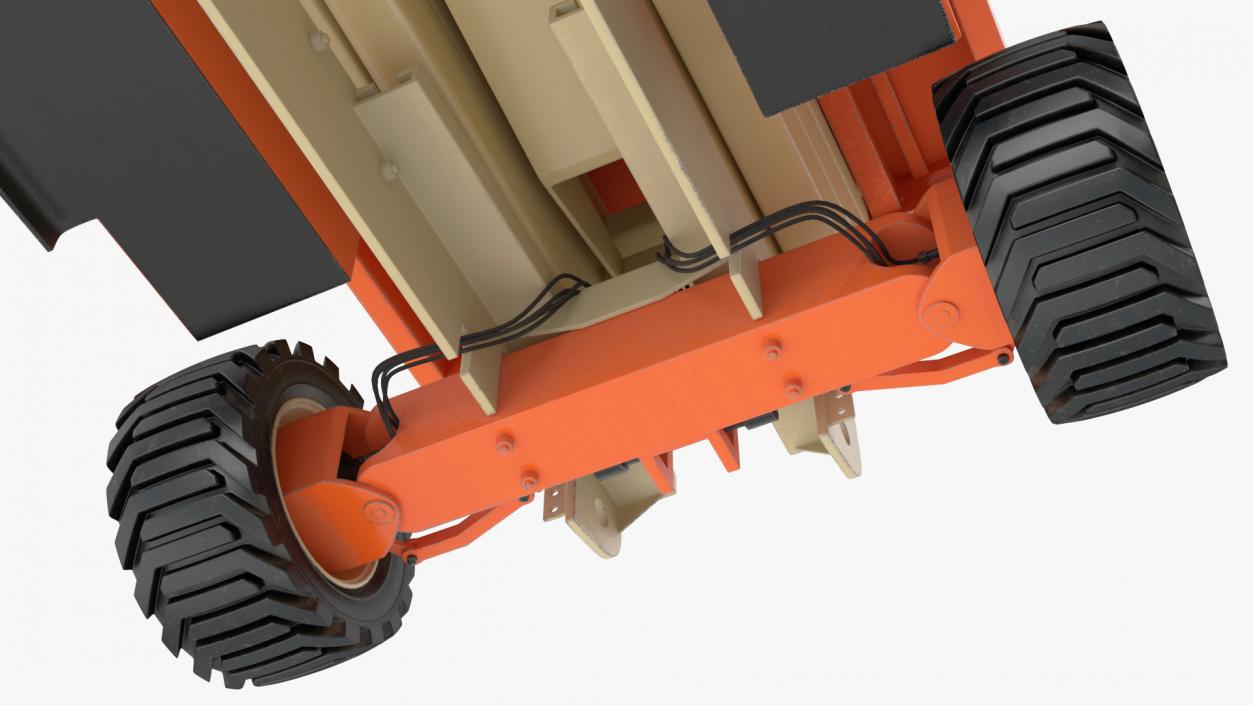 3D model JLG 3394RT Scissor Lift Rigged