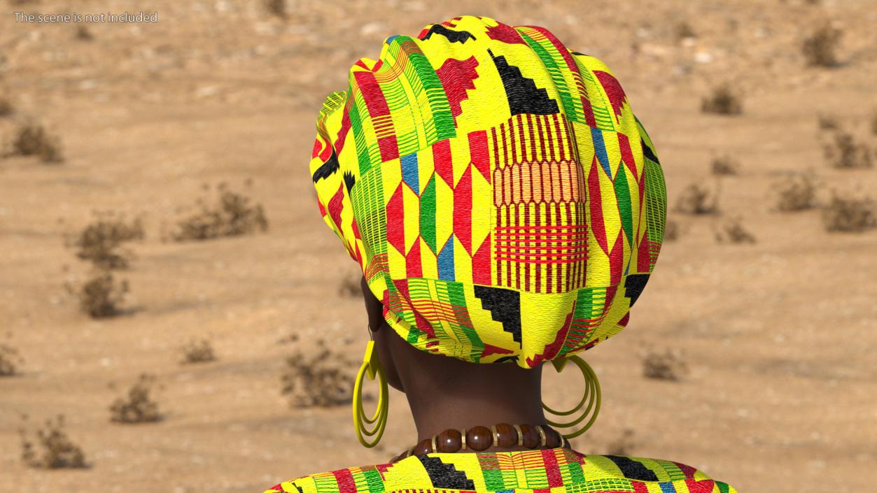 3D African Women Head model