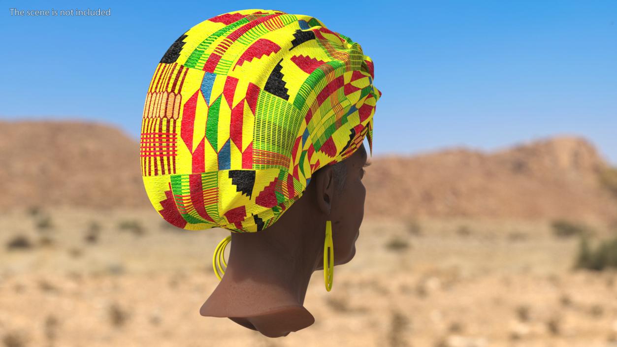 3D African Women Head model