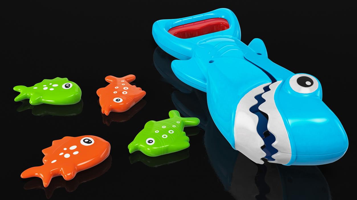 3D Shark Grabber Bath Toy Set