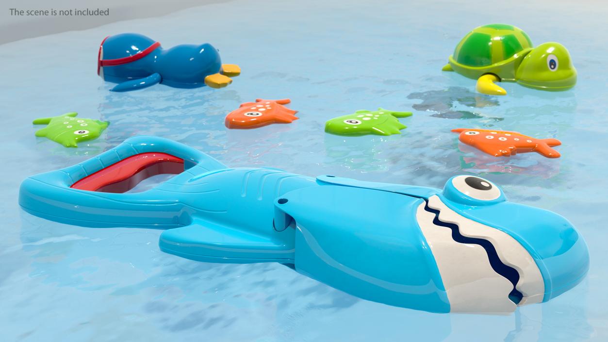 3D Shark Grabber Bath Toy Set