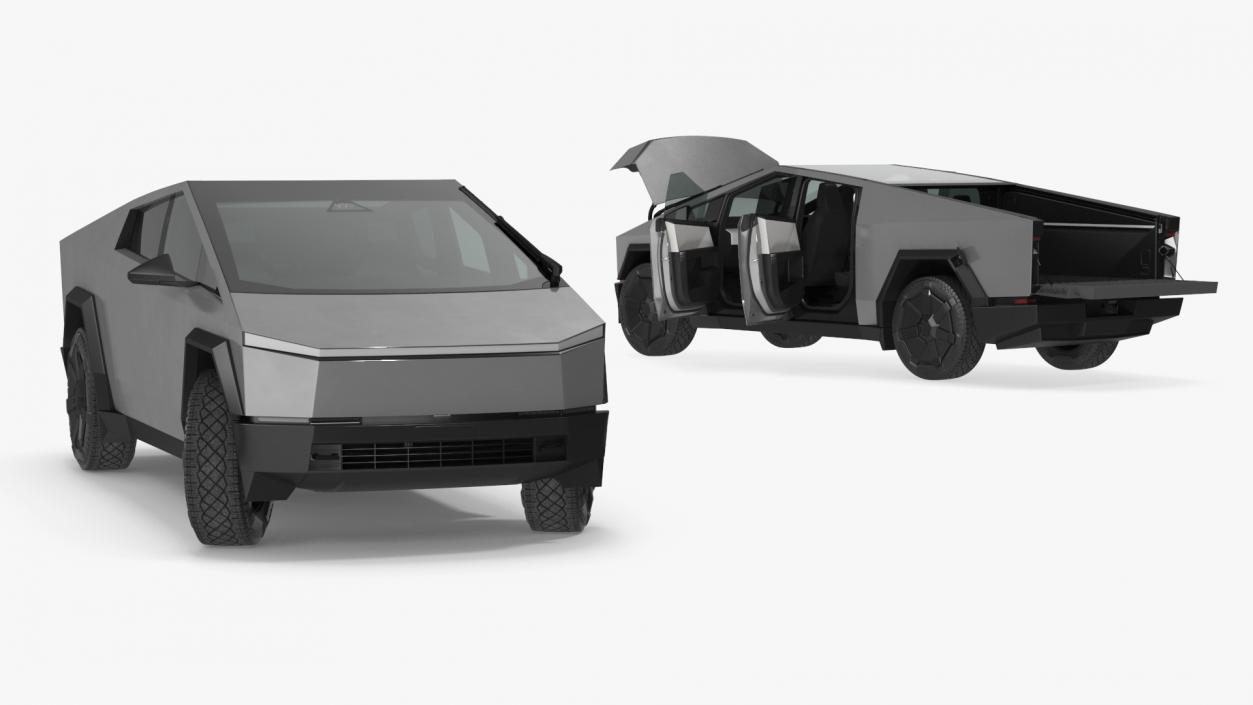 3D 2024 Tesla Cybertruck Rigged model