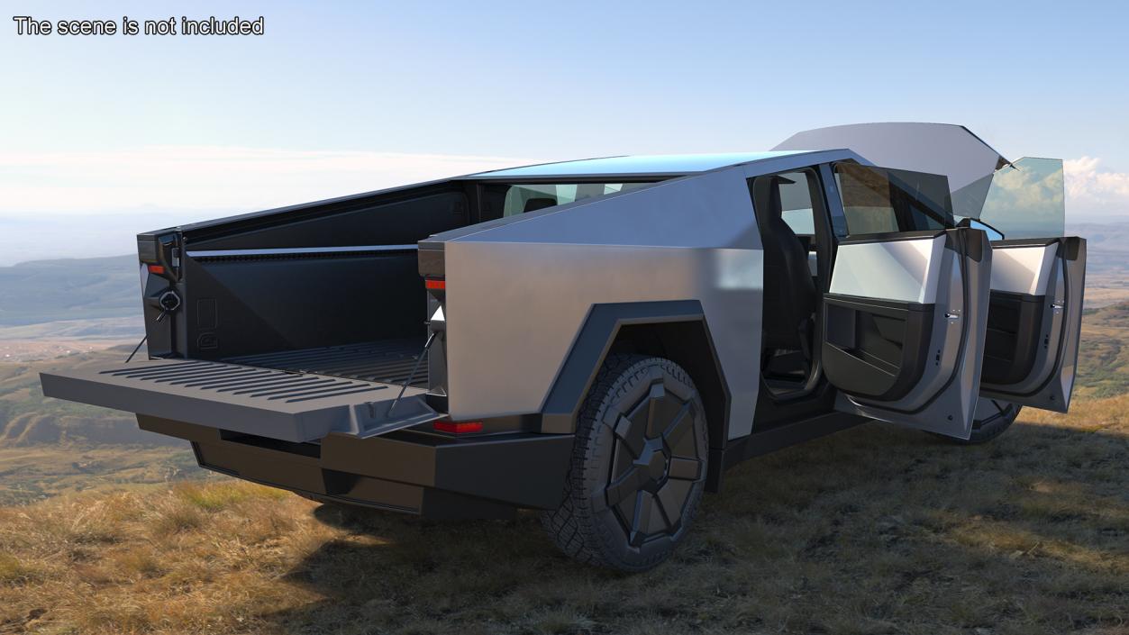 3D 2024 Tesla Cybertruck Rigged model