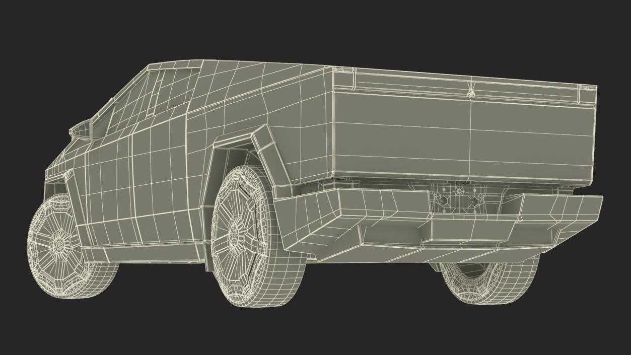 3D 2024 Tesla Cybertruck Rigged model